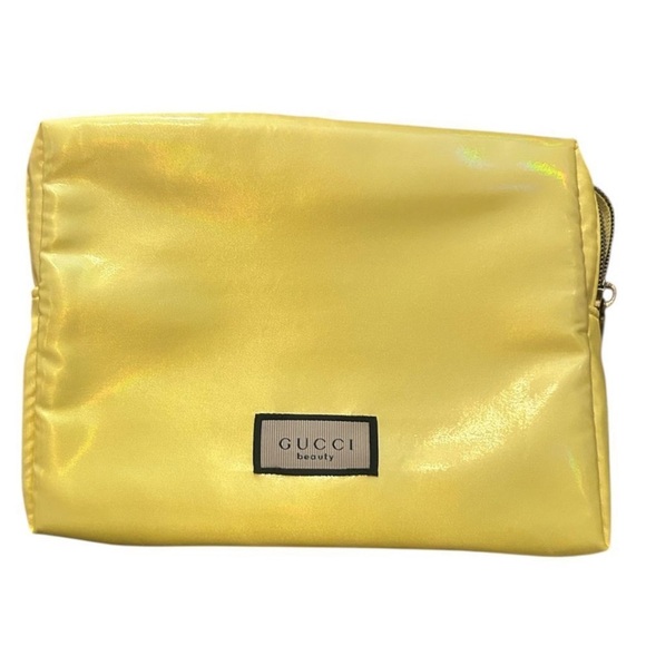 Gucci Shimmering Yellow Cosmetic Case - Picture 1 of 7